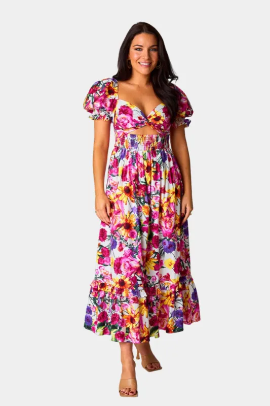 Ross Cut Out Midi Dress - Derby Days sold by Buddy Love