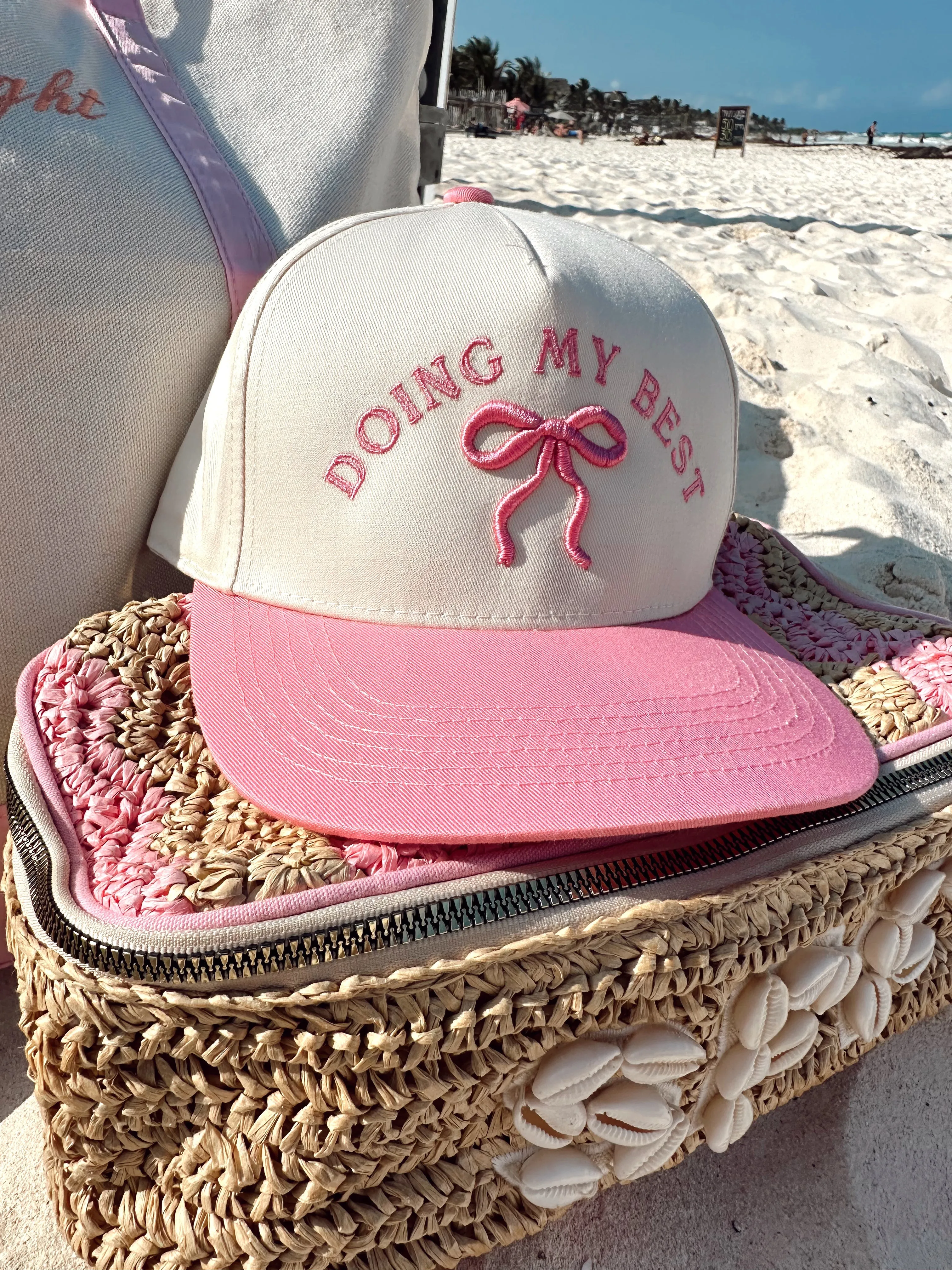 Doing My Best - Pink Vintage Trucker Hat sold by Buddy Love product image thumbnail 5