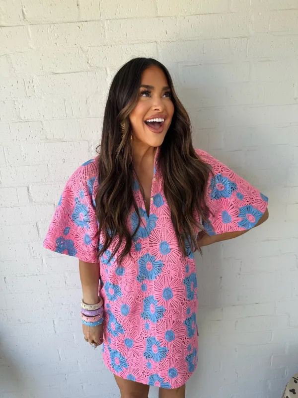 Lulu Petal Pink Mini Dress sold by Buddy Love