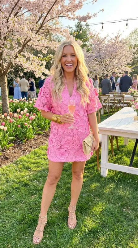 Lulu Mini Dress - Pink Punch made by Buddy Love