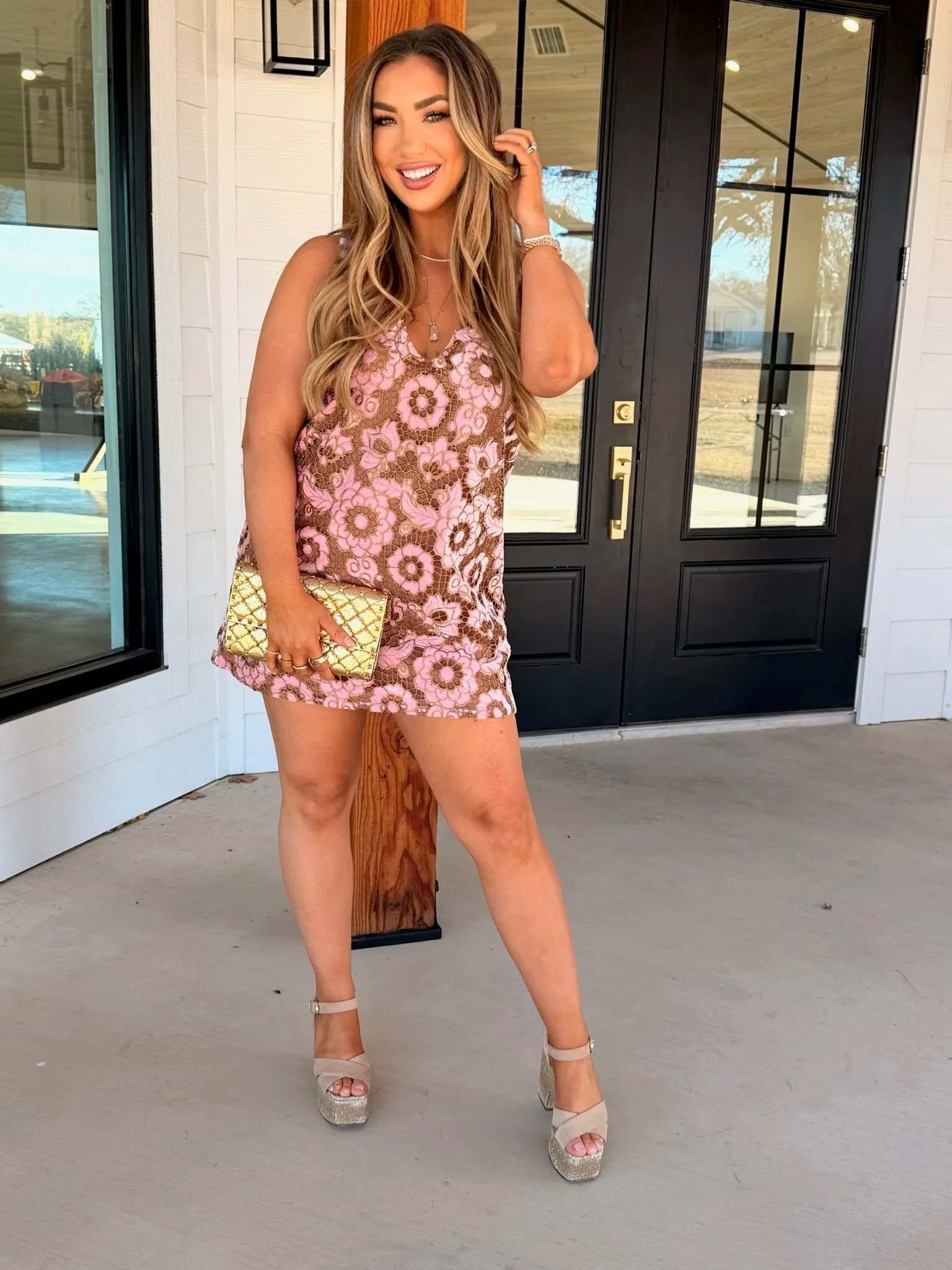 Lola Mini Dress - Golden Rose sold by Buddy Love product image thumbnail 4