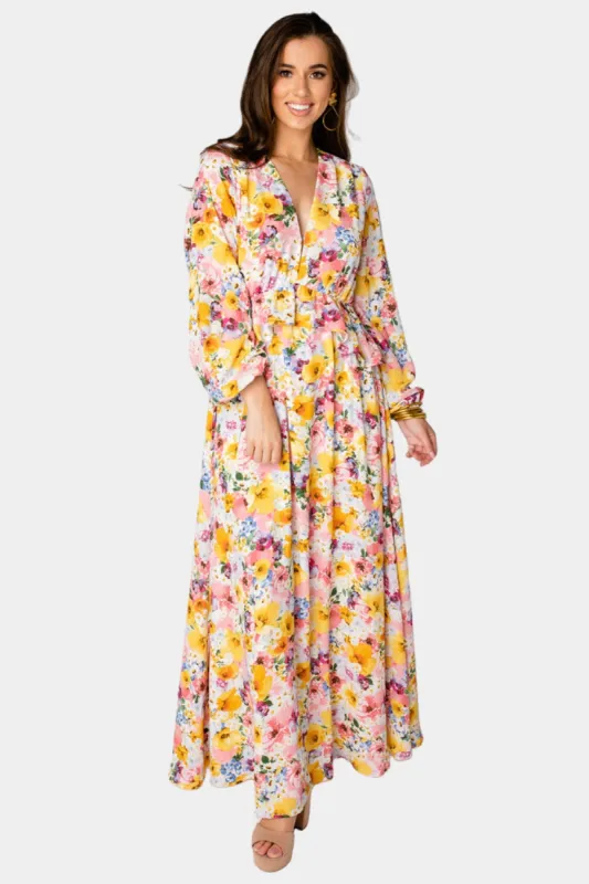Eden Long Sleeve Maxi Dress - Free Love sold by Buddy Love