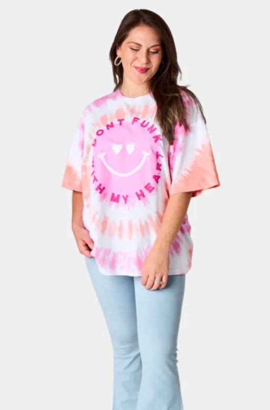 Tweety Oversized Tie-Dye Tee - Don't Funk With My Heart sold by Buddy Love