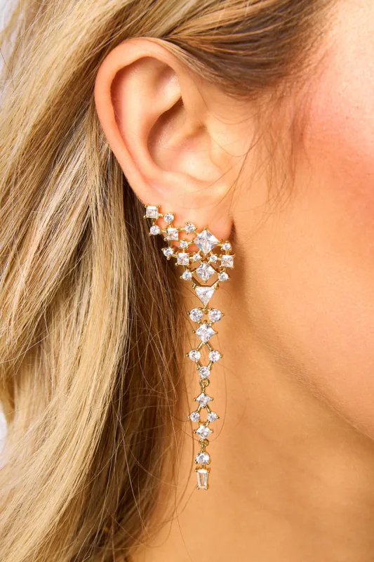 Scarlett Drop Earrings - Gold sold by Buddy Love