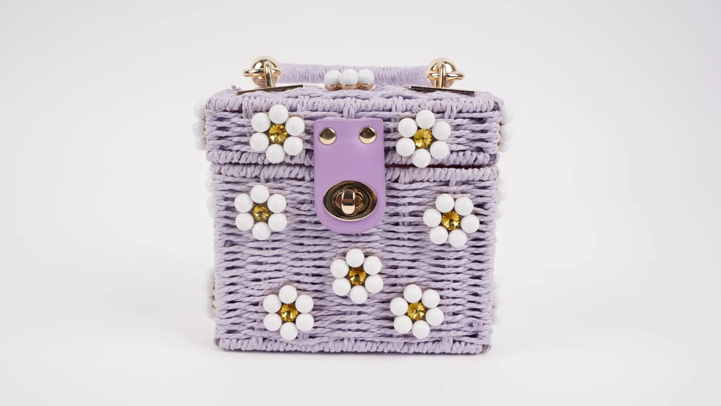 Mini Daisy Bag - Purple + White sold by Buddy Love