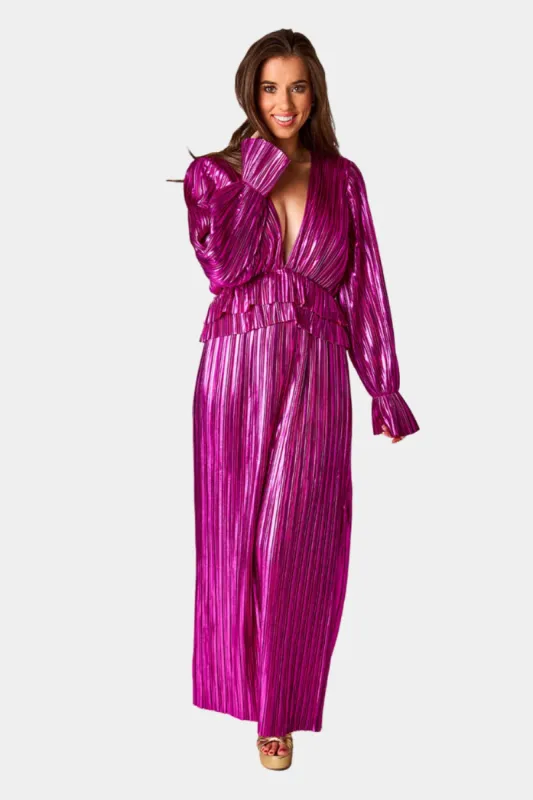 Evie Metallic Maxi Dress - Studio 54 sold by Buddy Love