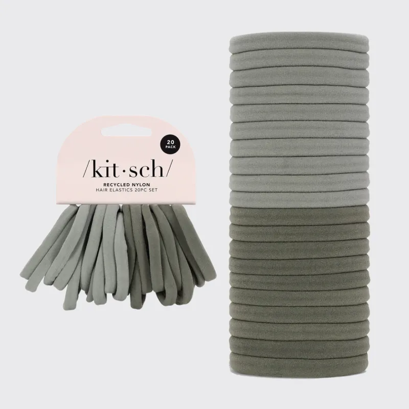 Eco-Friendly Nylon Elastics 20pc set - Eucalyptus sold by Buddy Love