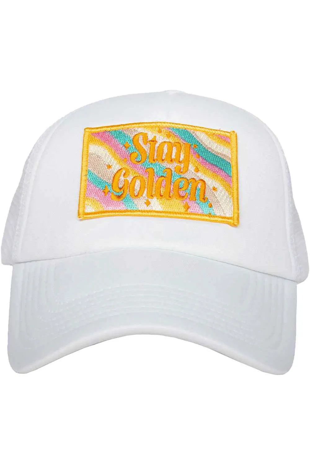Stay Golden Trucker Hat - White sold by Buddy Love