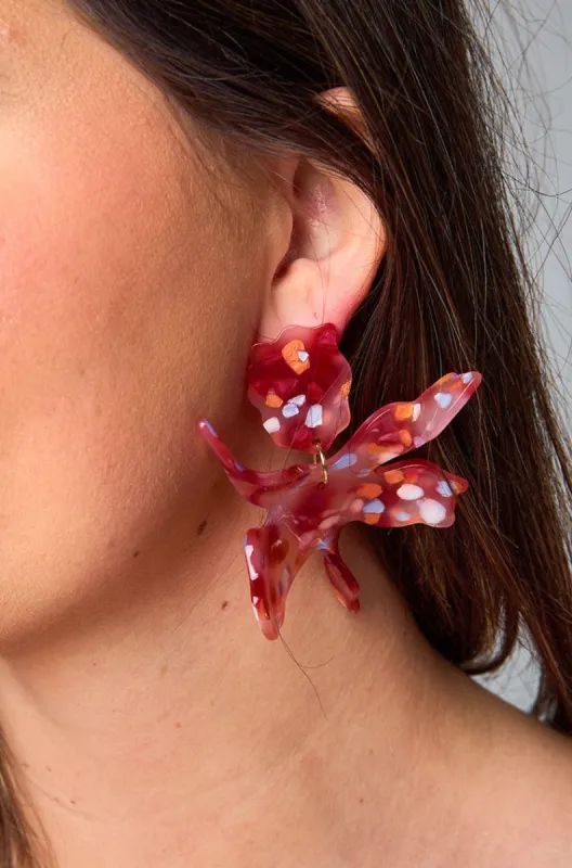 Linny Co xx BL Fawna Statement Earrings - Sunset sold by Buddy Love