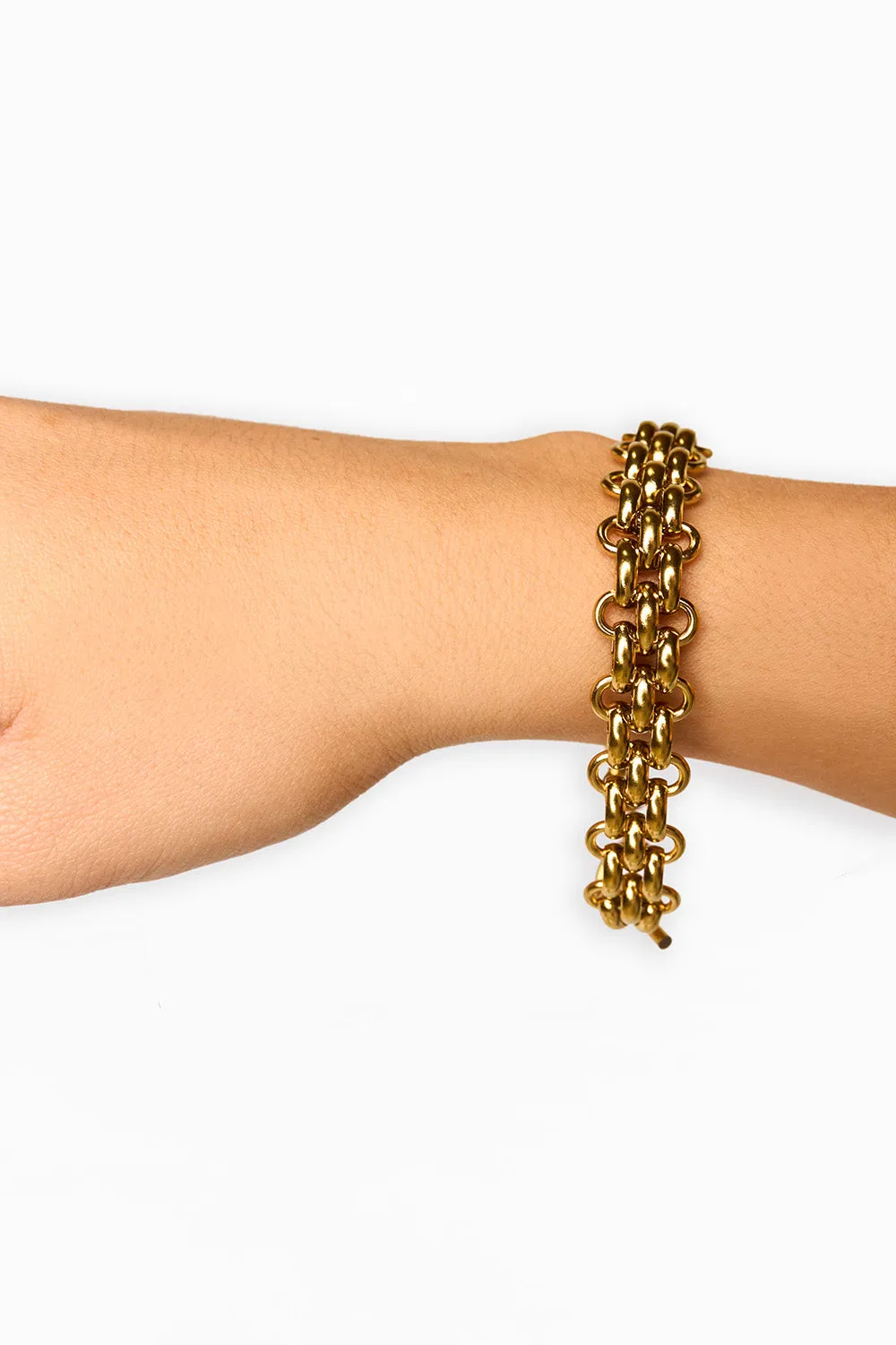 Gold-Plated Toggle Clasp Bracelet sold by Buddy Love product image thumbnail 2