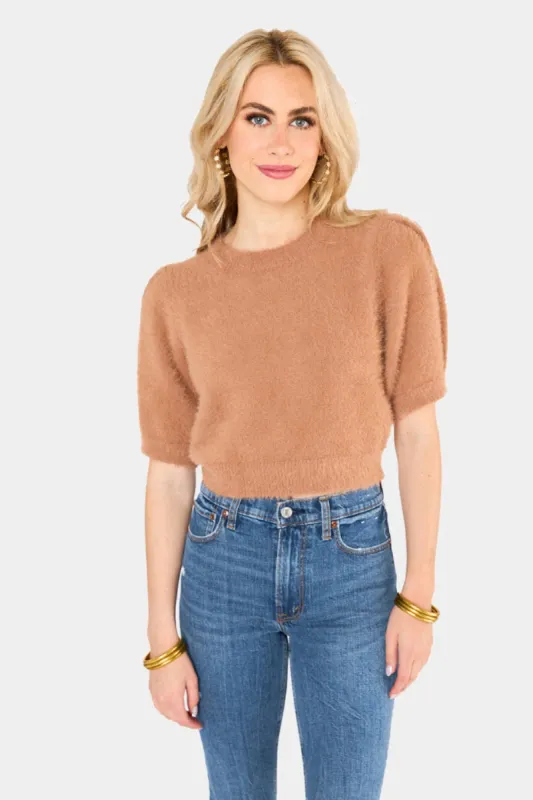 Macy Crop Sweater - Coffee sold by Buddy Love