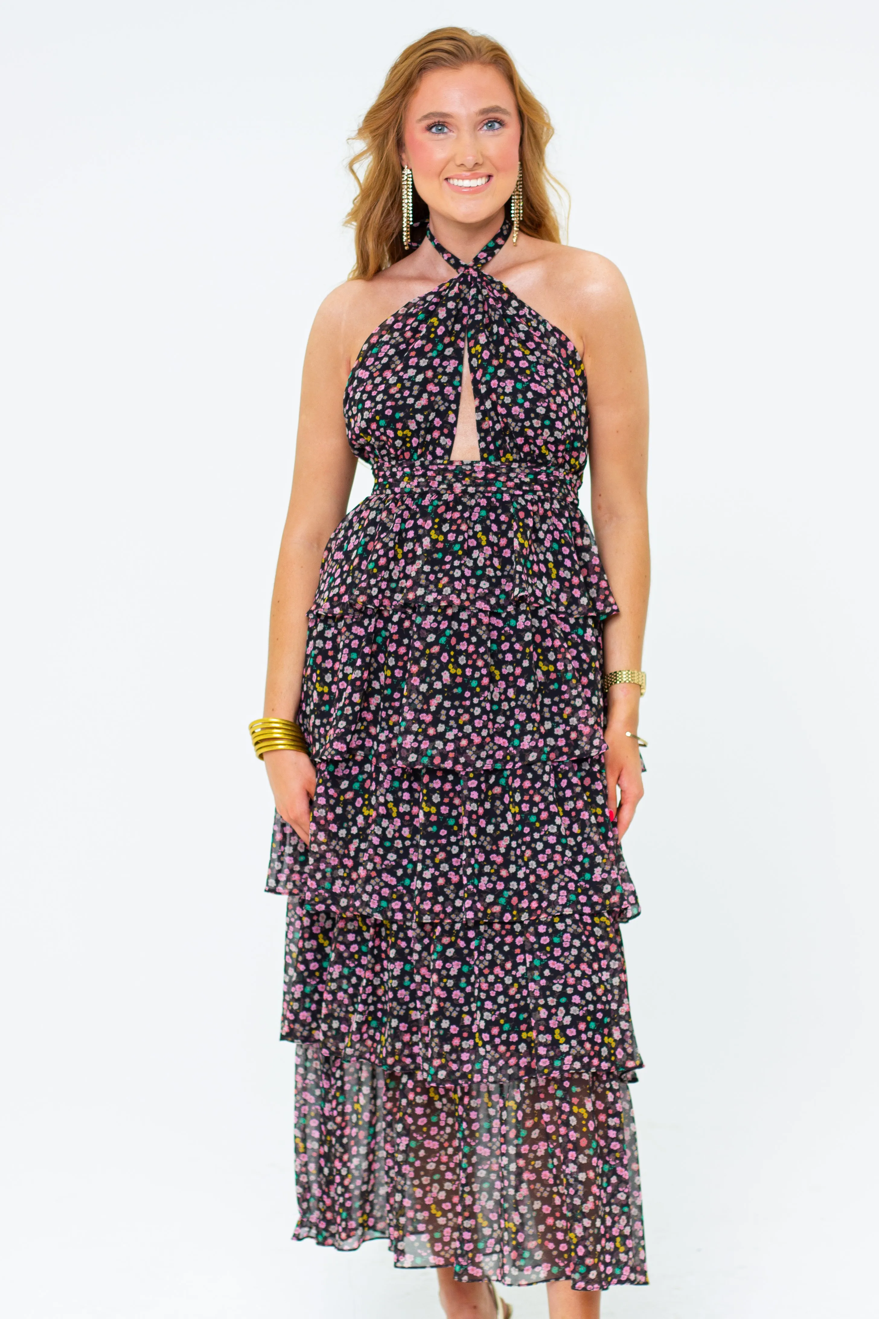 Talia Halter Long Dress - Surreal sold by Buddy Love product image thumbnail 4