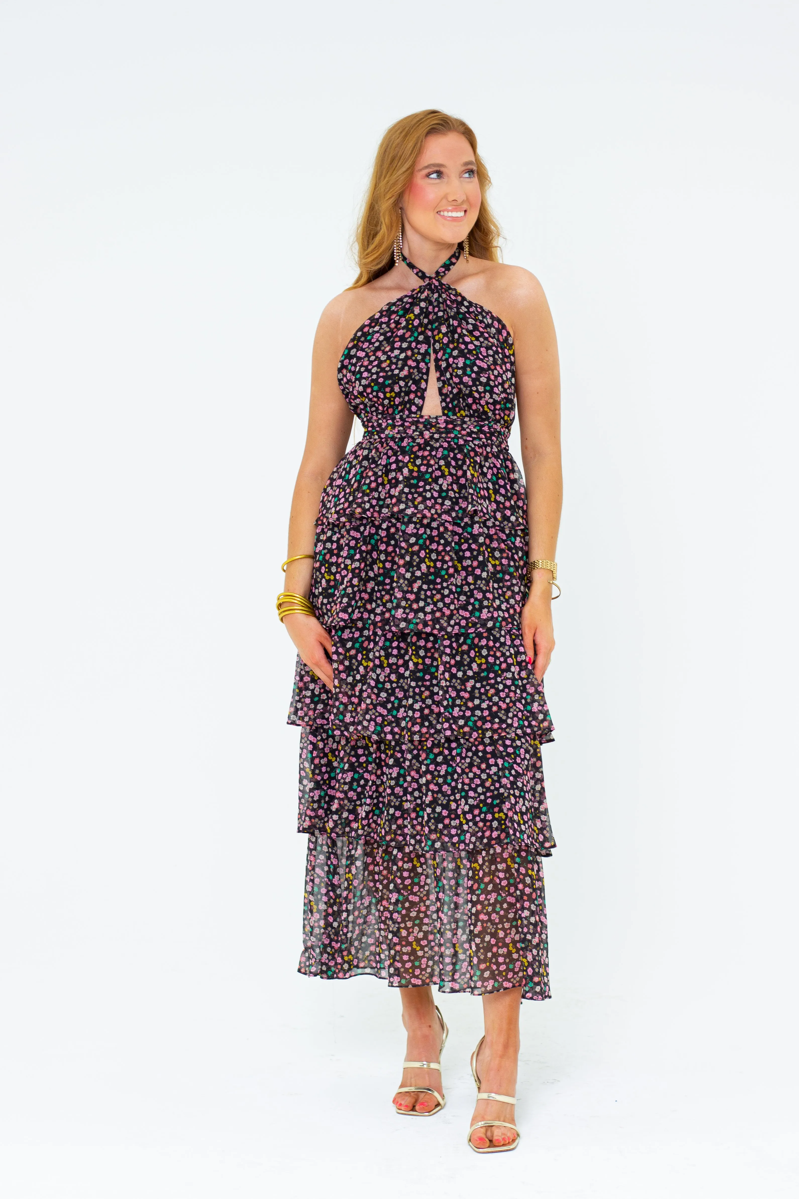 Talia Halter Long Dress - Surreal sold by Buddy Love product image thumbnail 3