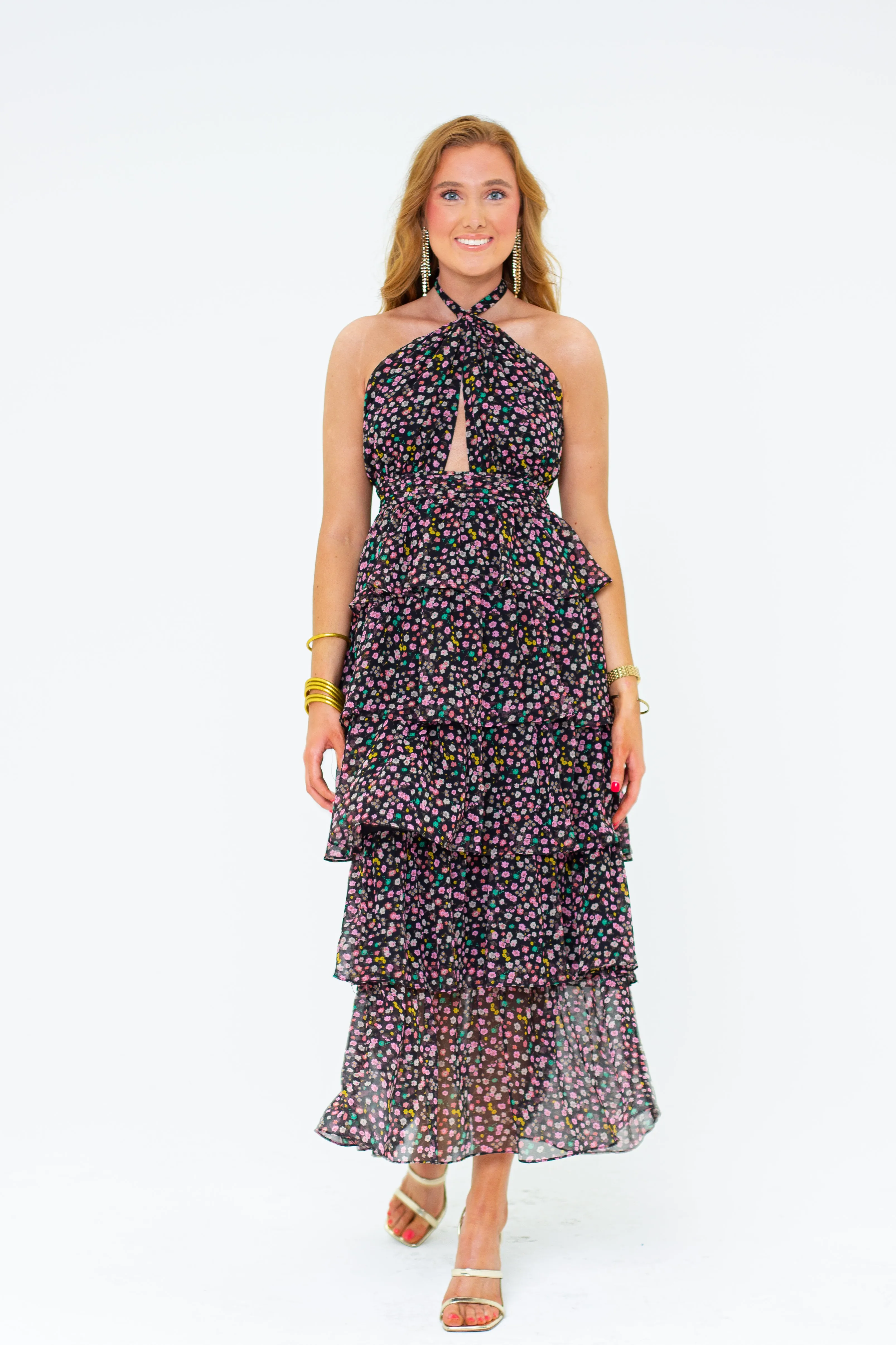Talia Halter Long Dress - Surreal sold by Buddy Love product image thumbnail 5