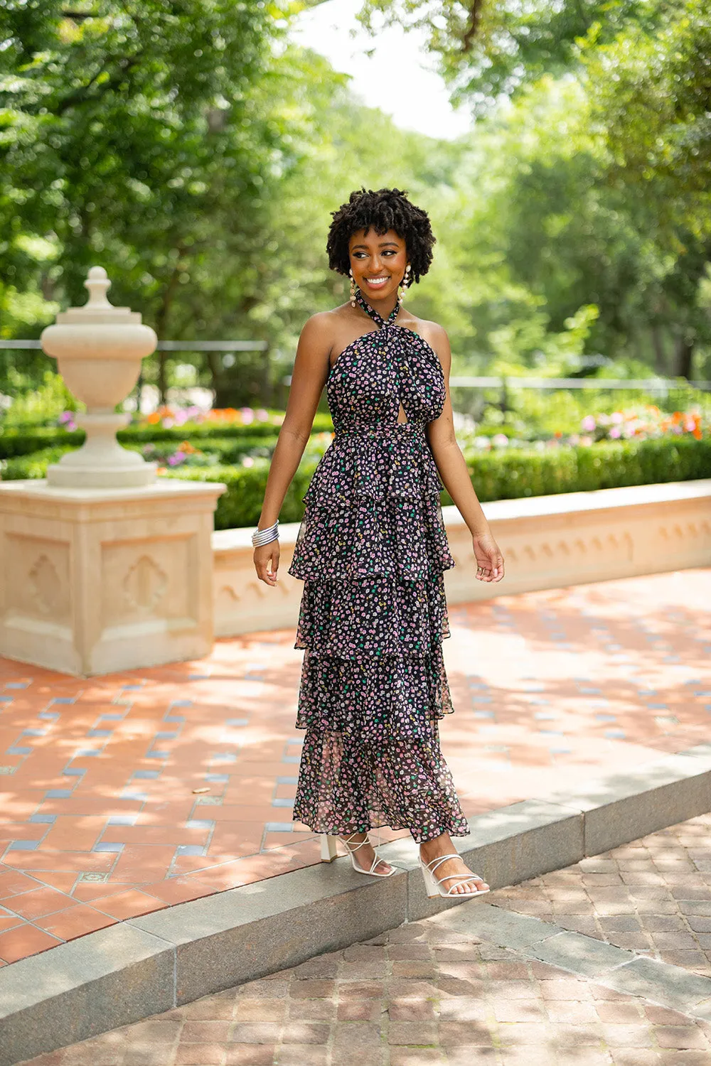 Talia Halter Long Dress - Surreal sold by Buddy Love product image thumbnail 2