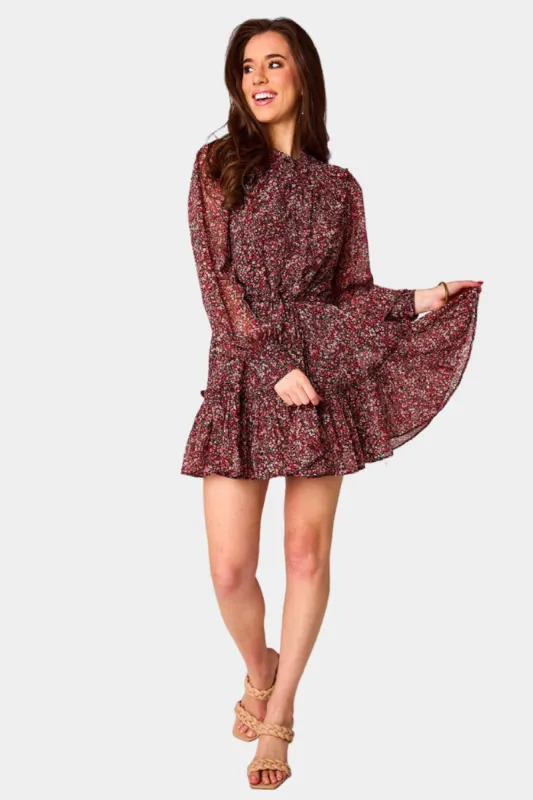 Celia Long Sleeve Mini Dress -  Amour sold by Buddy Love