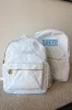Blue Toile Backpack sold by Buddy Love