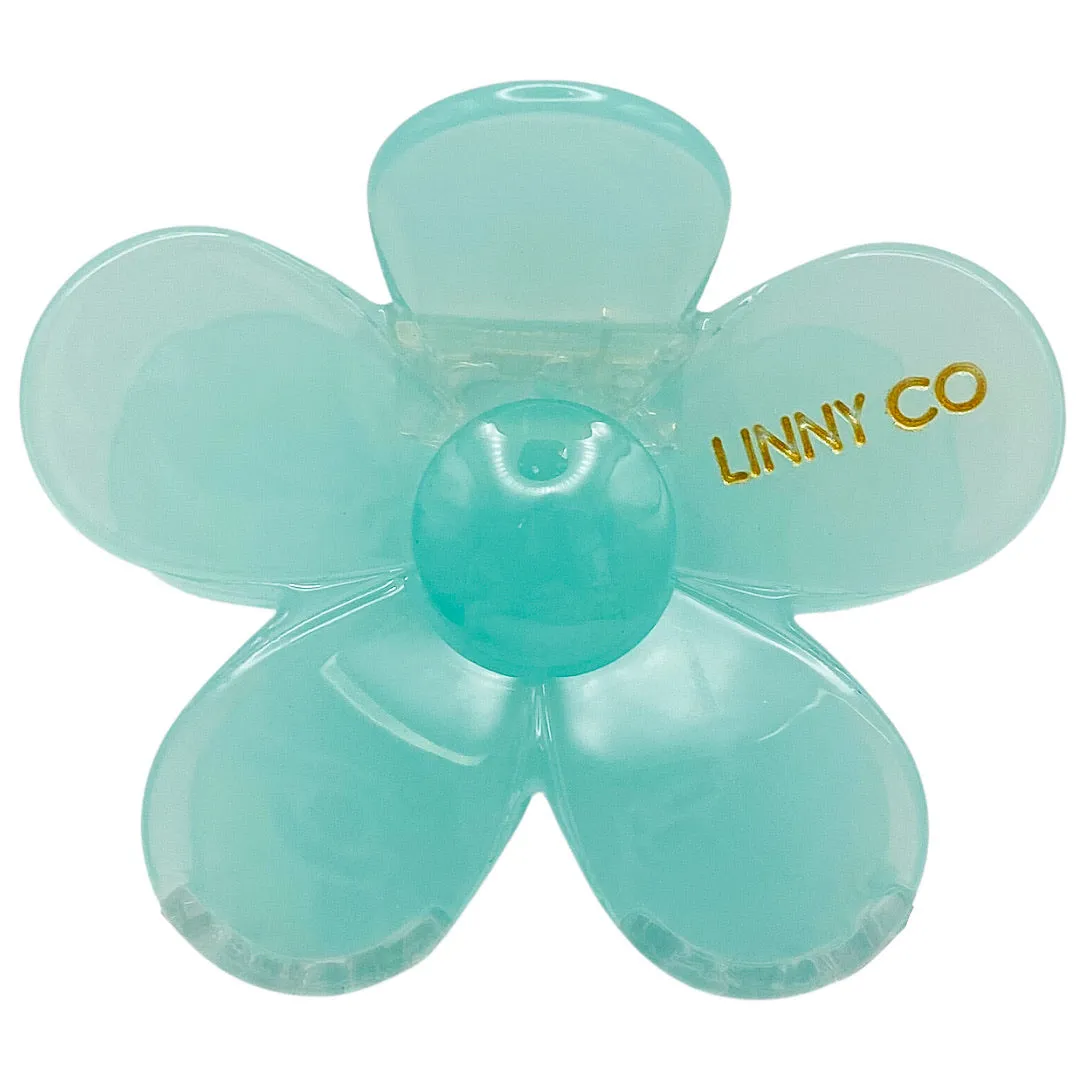 Gigi Flower Hairclip - Neon Aqua sold by Buddy Love product image thumbnail 3