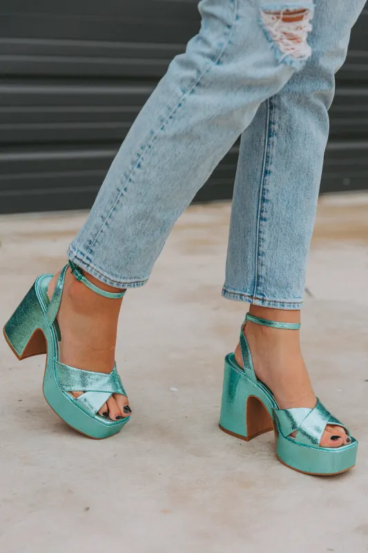 Wessi Heel - Electric Blue sold by Buddy Love