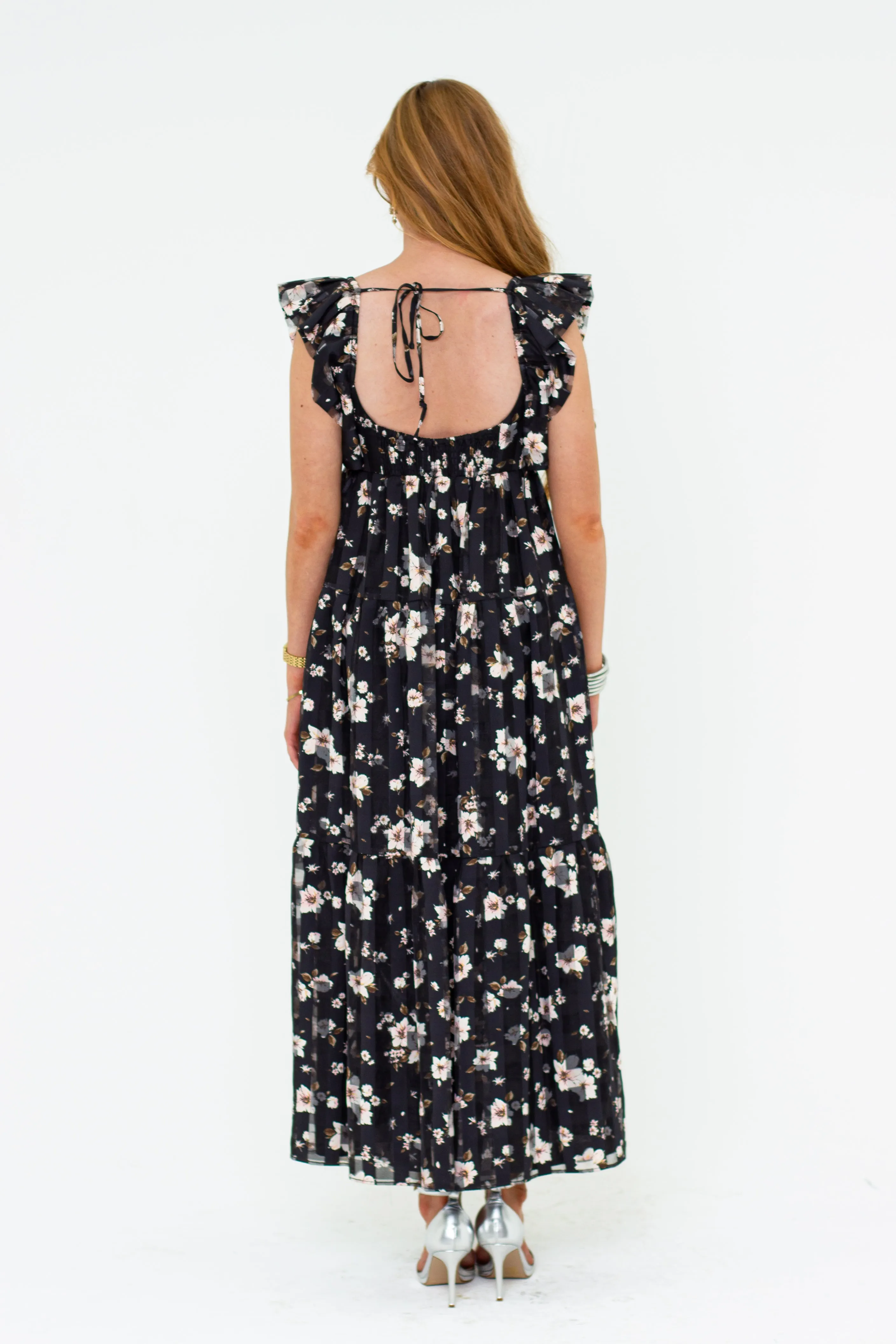 Lilly Sweetheart Neckline Maxi Dress - Flower Basket sold by Buddy Love product image thumbnail 5