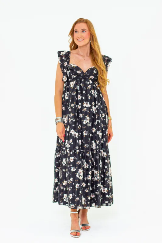 Lilly Sweetheart Neckline Maxi Dress - Flower Basket sold by Buddy Love
