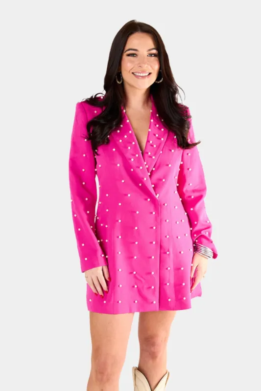 Riley Blazer Dress - Taffy sold by Buddy Love