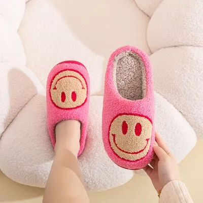 Melody Smiley Face Slippers - Pink sold by Buddy Love product image thumbnail 2