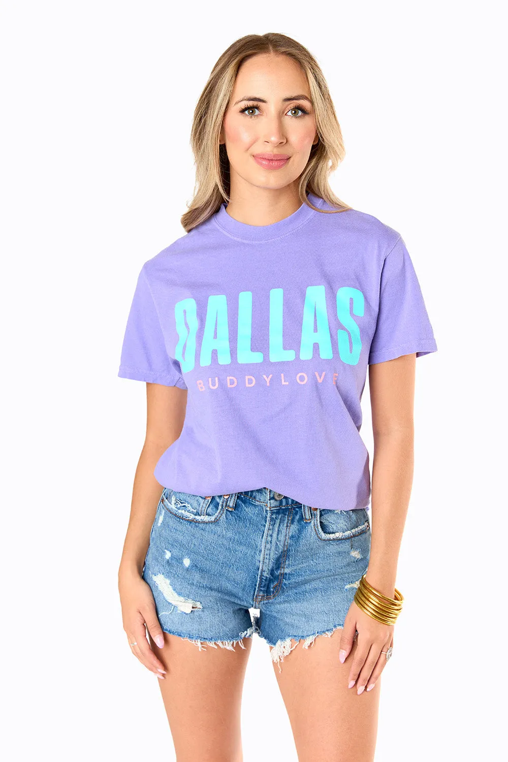 Dallas Graphic Tee - Violet sold by Buddy Love product image thumbnail 3