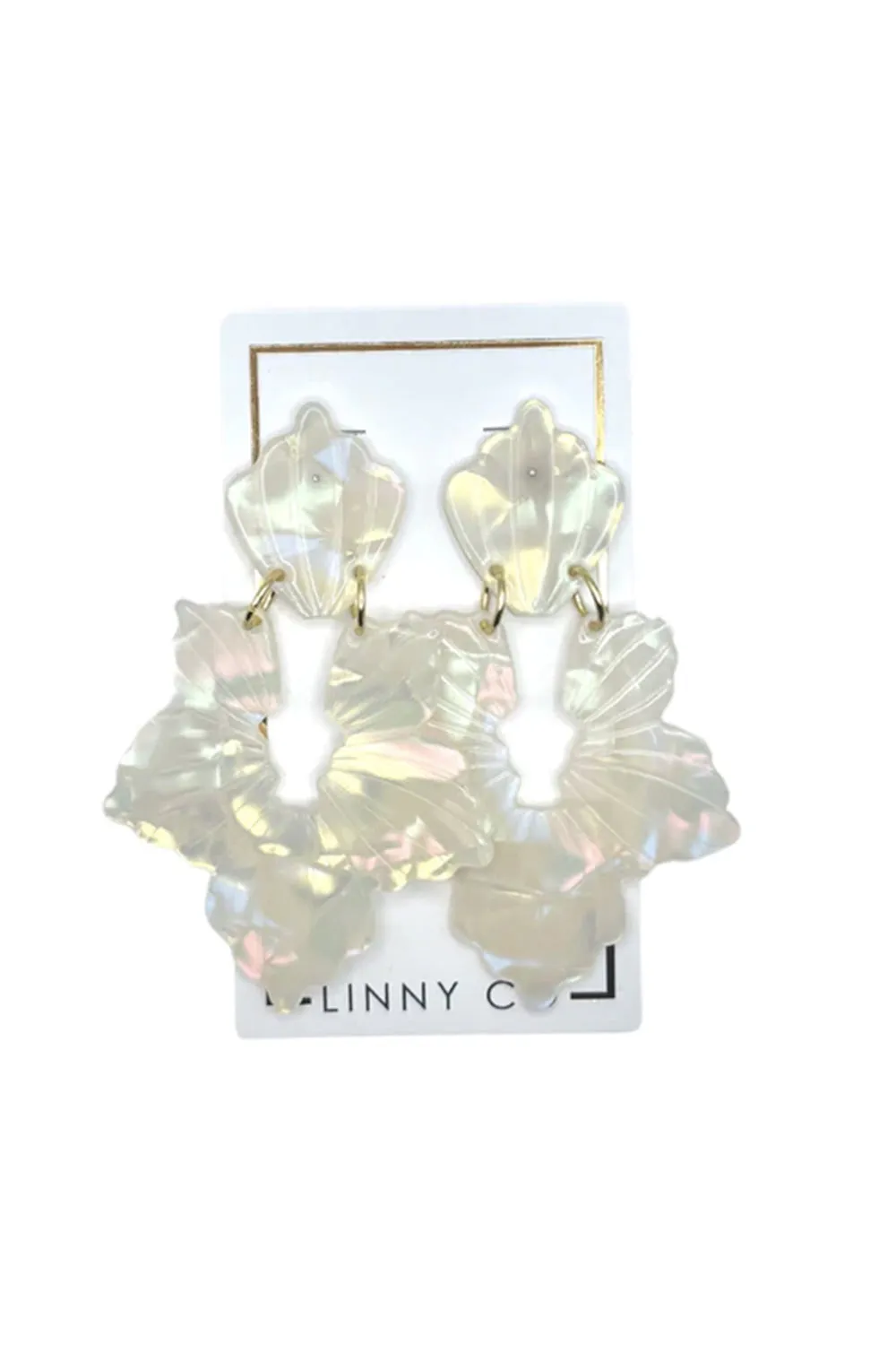 Michelle Statement Earring - Iridescent sold by Buddy Love product image thumbnail 2