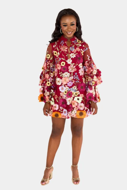 Gayle Long Sleeve Mini Dress - Solstice sold by Buddy Love