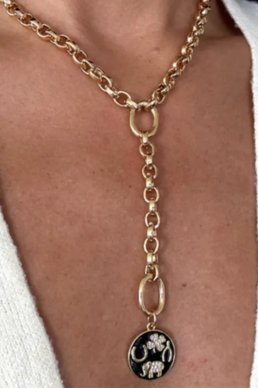 Luck Be A Lady Necklace - Gold made by Buddy Love