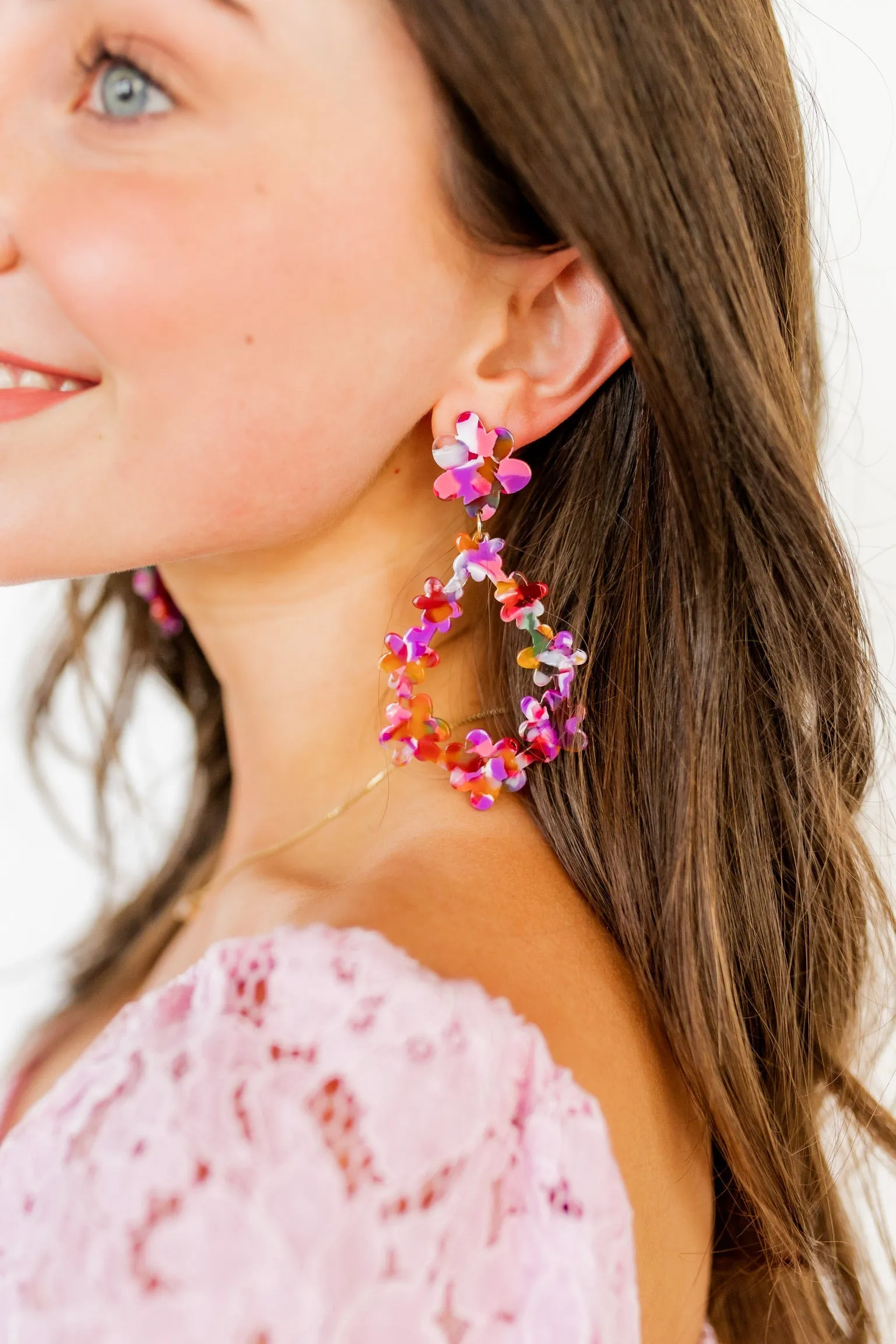 Bianca Earrings - Pink Multi sold by Buddy Love product image thumbnail 2