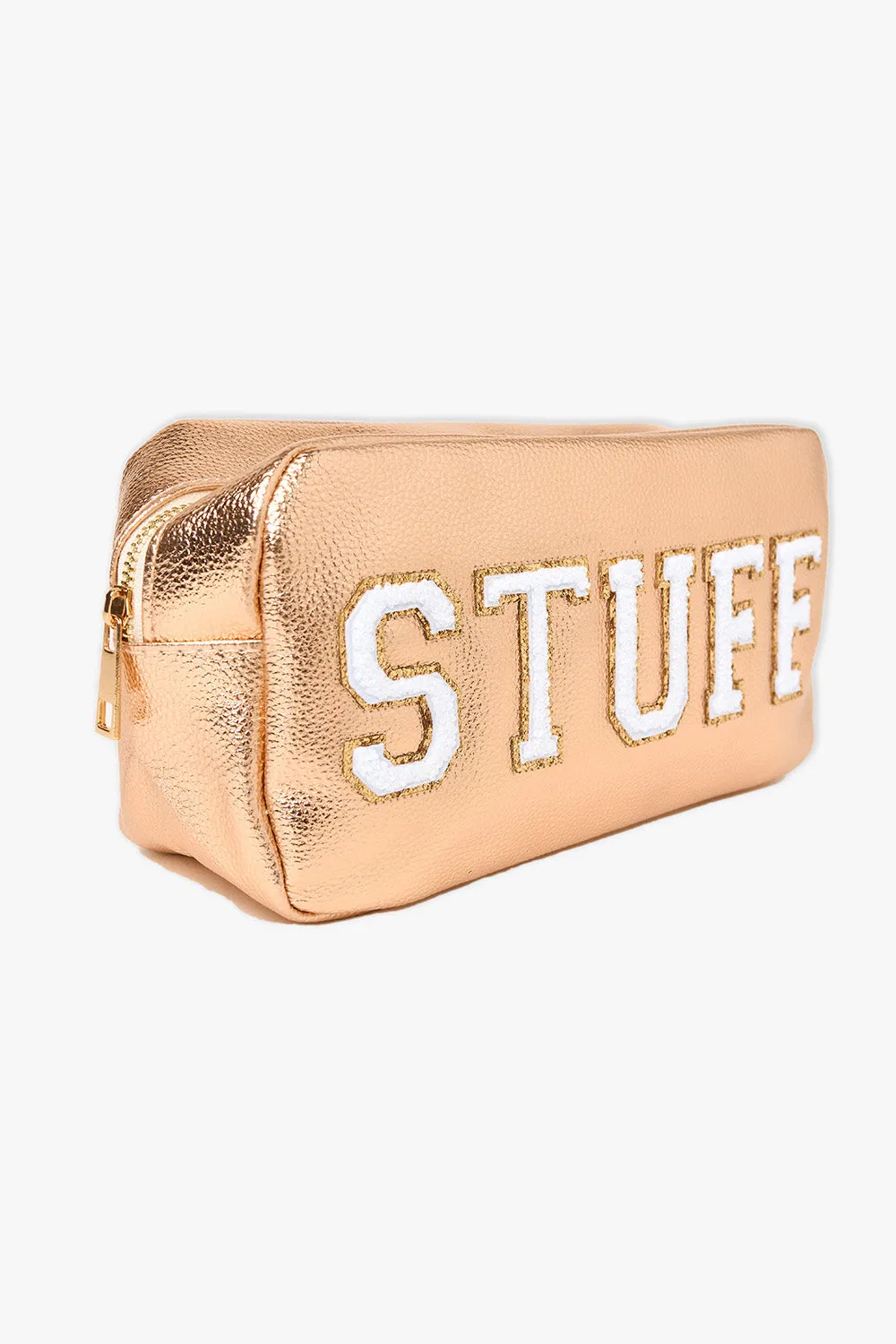 Stuff Cosmetic Bag - Champagne sold by Buddy Love