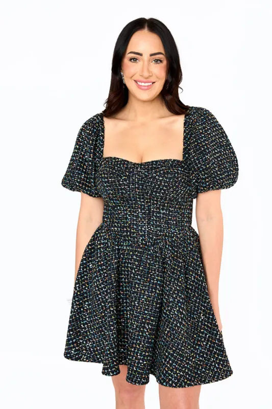 Romeo Puff Sleeve Mini Dress - Paparazzi sold by Buddy Love