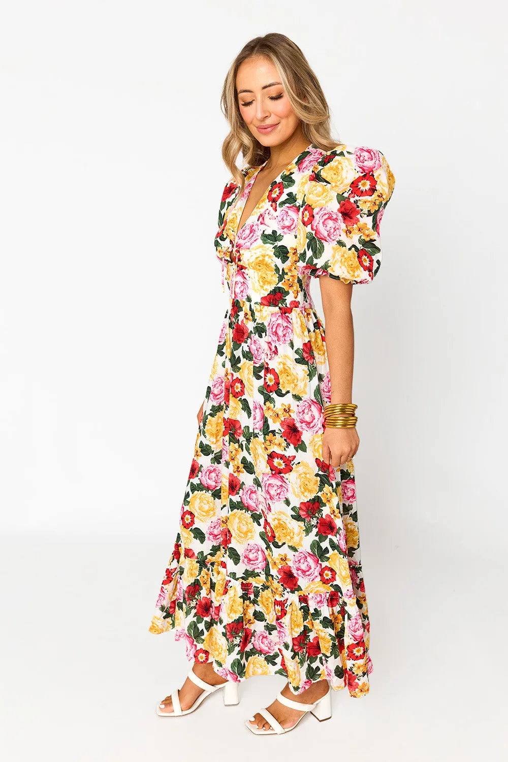 Miranda Puff Sleeve Maxi Dress - Vanity sold by Buddy Love product image thumbnail 4