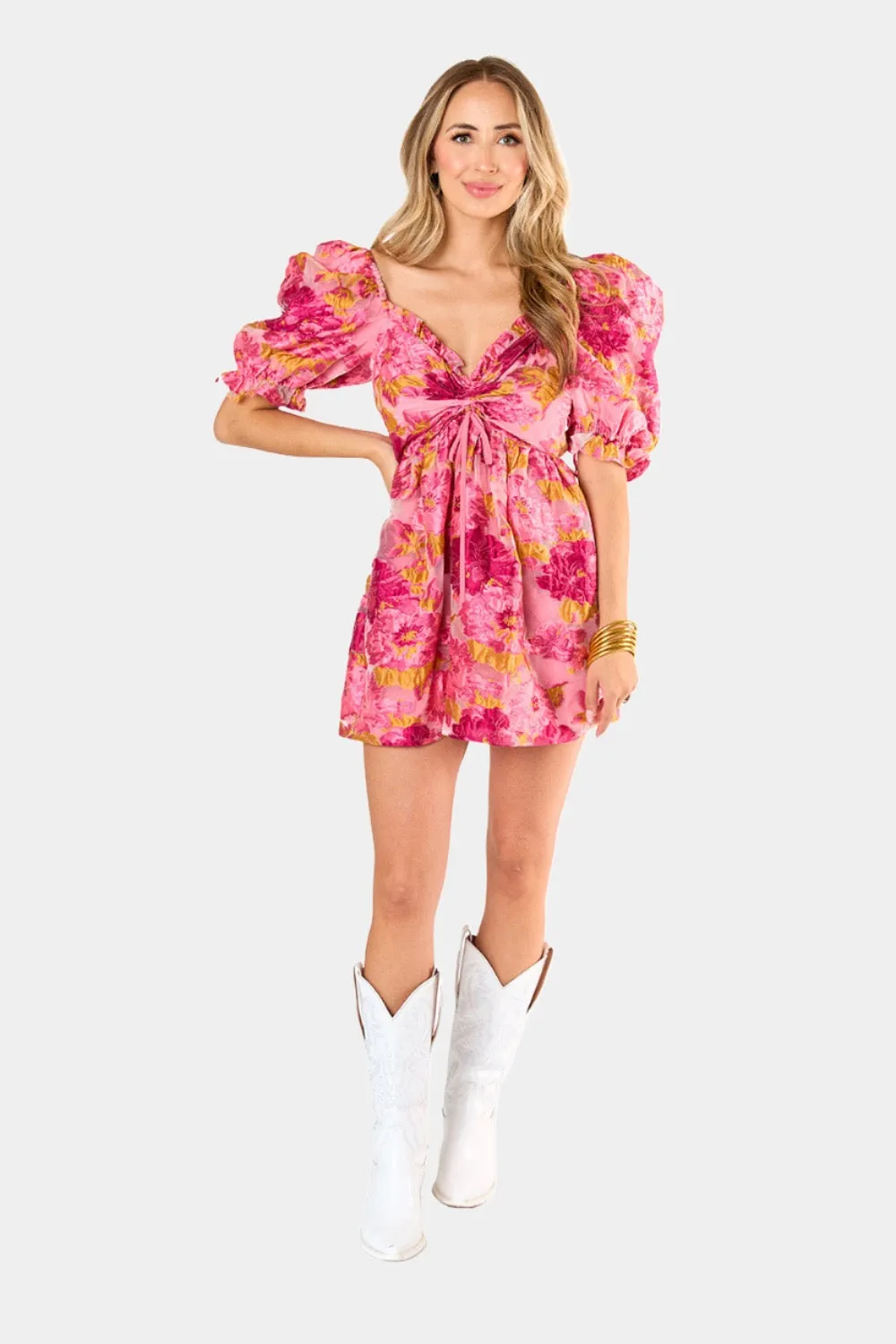 Colby Puff Sleeve Mini Dress - Starburst sold by Buddy Love