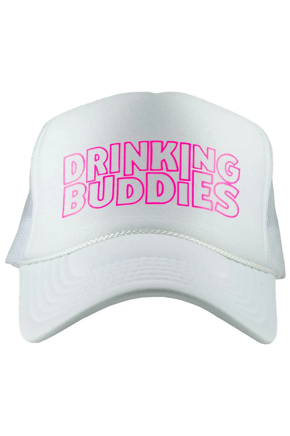 Drinking Buddies Trucker Hat - White sold by Buddy Love