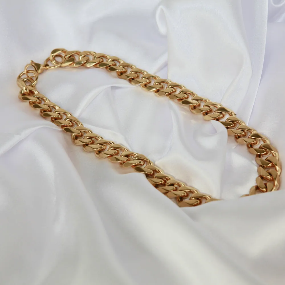 Thick Curb Chain Stainless Steel Necklace sold by Buddy Love product image thumbnail 4