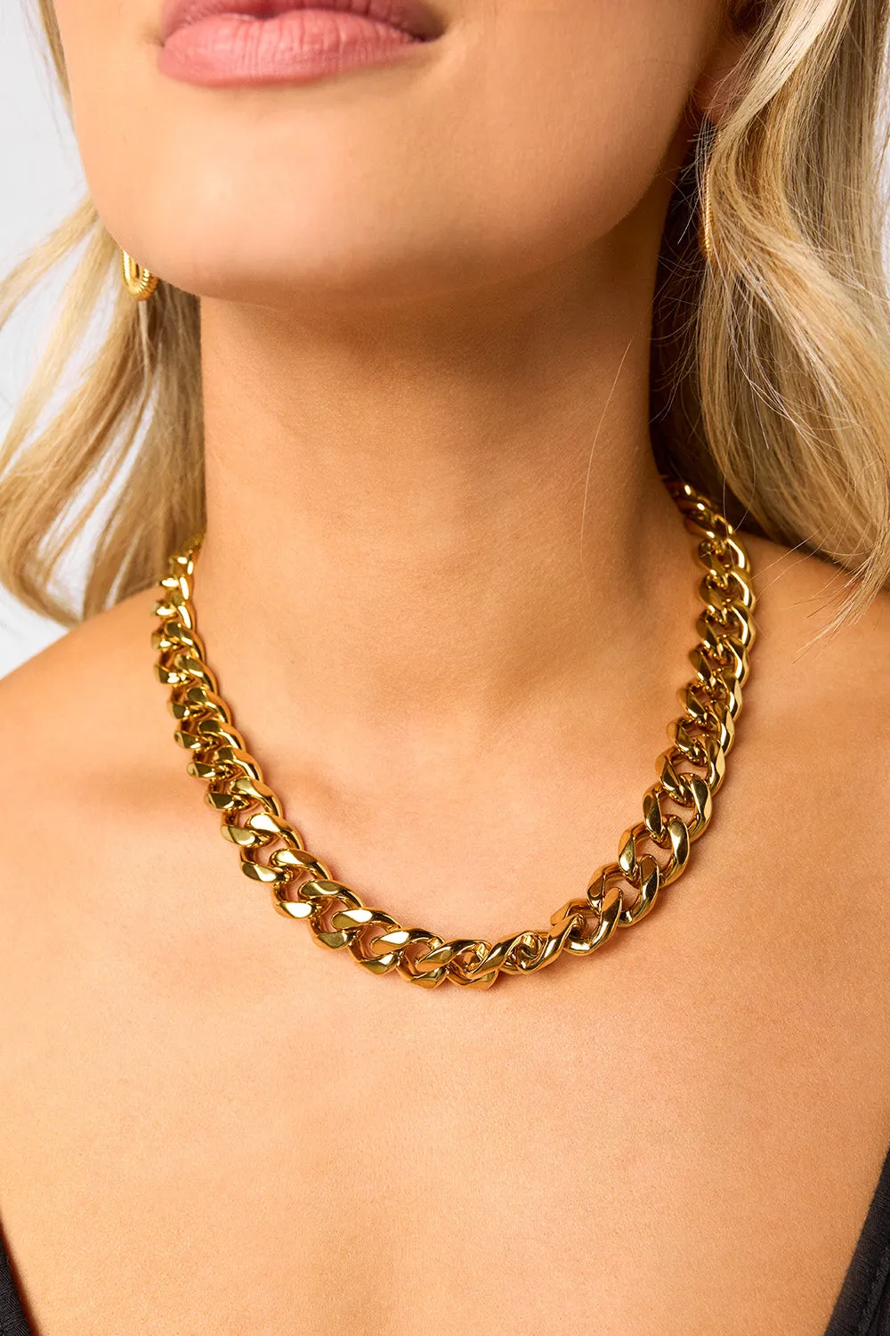 Thick Curb Chain Stainless Steel Necklace sold by Buddy Love product image thumbnail 2
