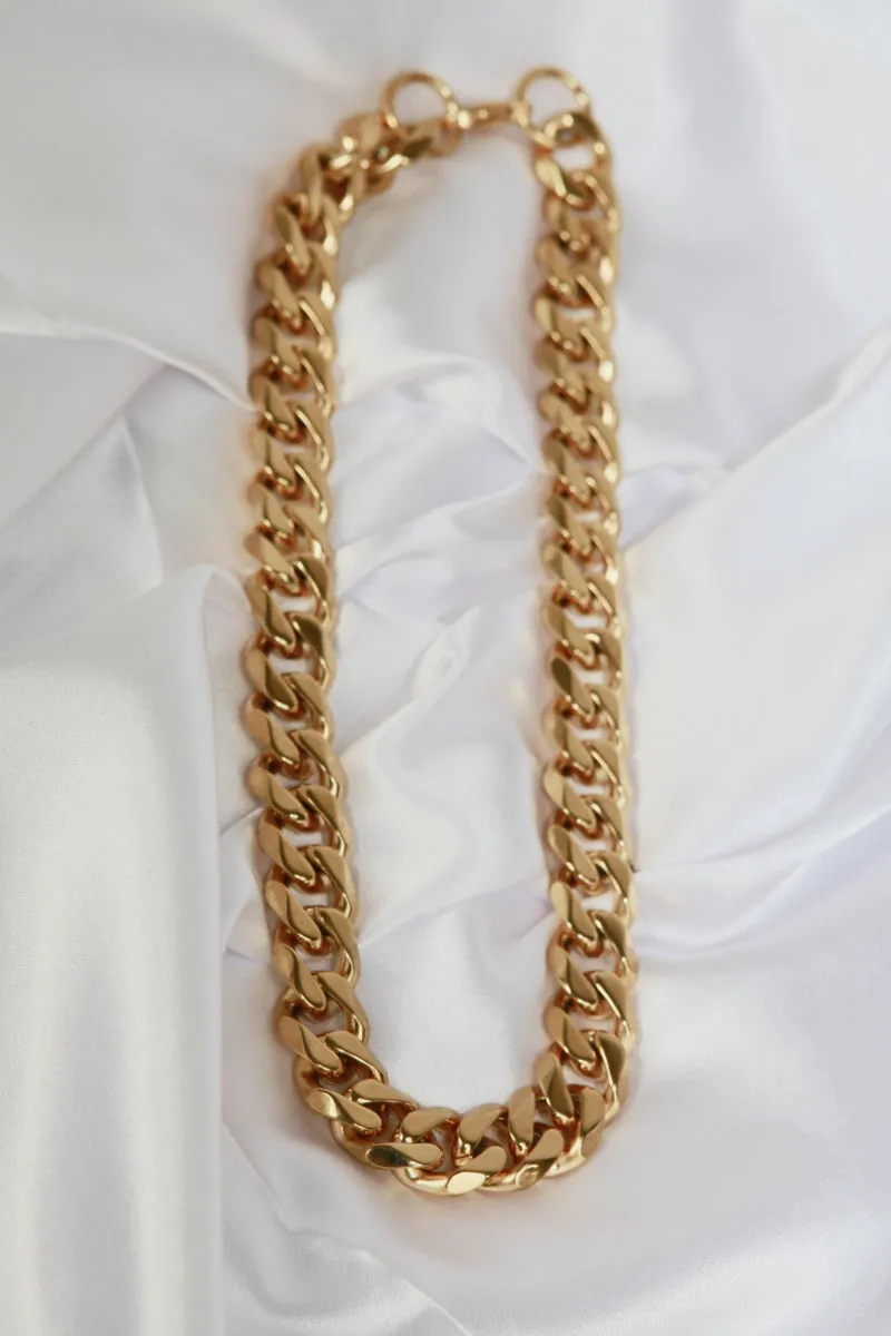 Thick Curb Chain Stainless Steel Necklace sold by Buddy Love product image thumbnail 3
