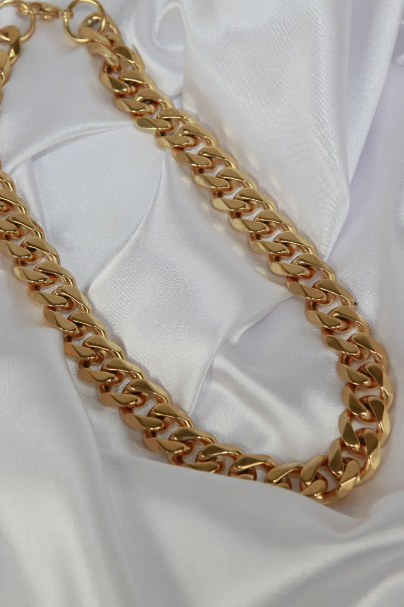 Thick Curb Chain Stainless Steel Necklace sold by Buddy Love product image thumbnail 5
