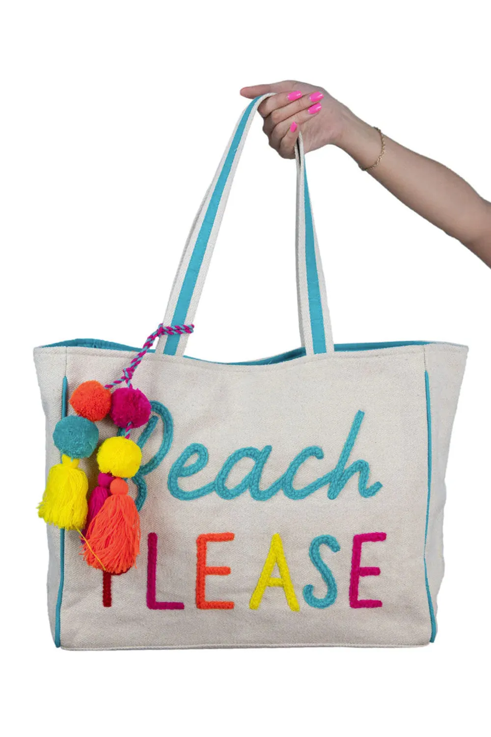 Beach Please Tote Bag - Tan sold by Buddy Love