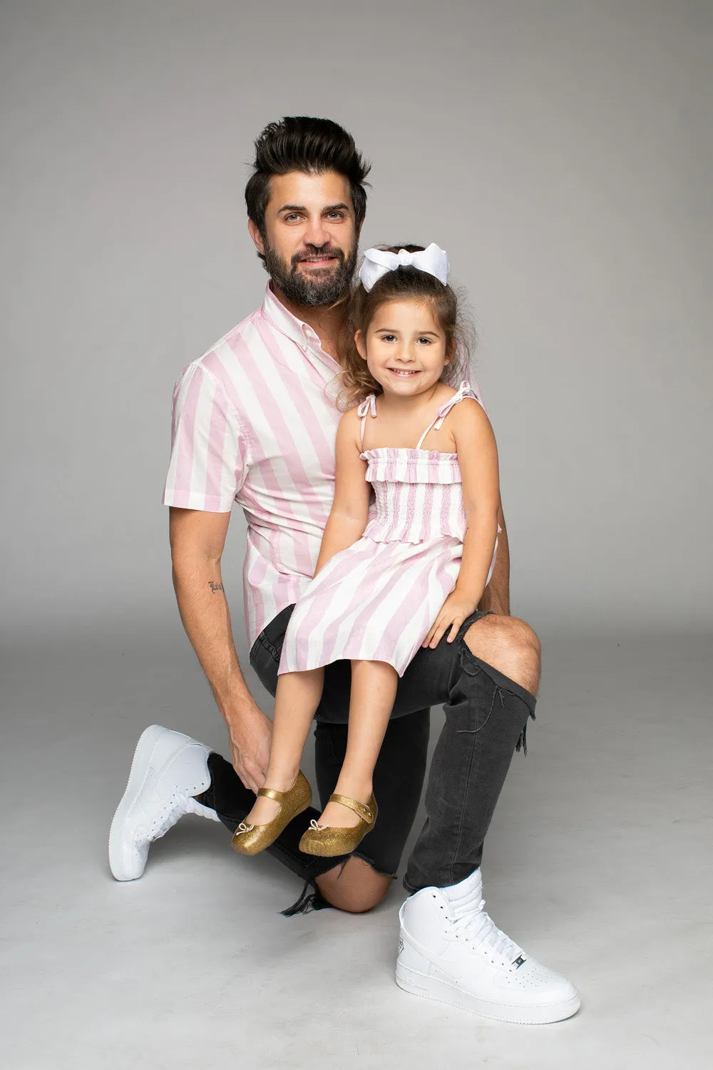 Robert Button Down Dress Shirt - Pink Stripe sold by Buddy Love product image thumbnail 4