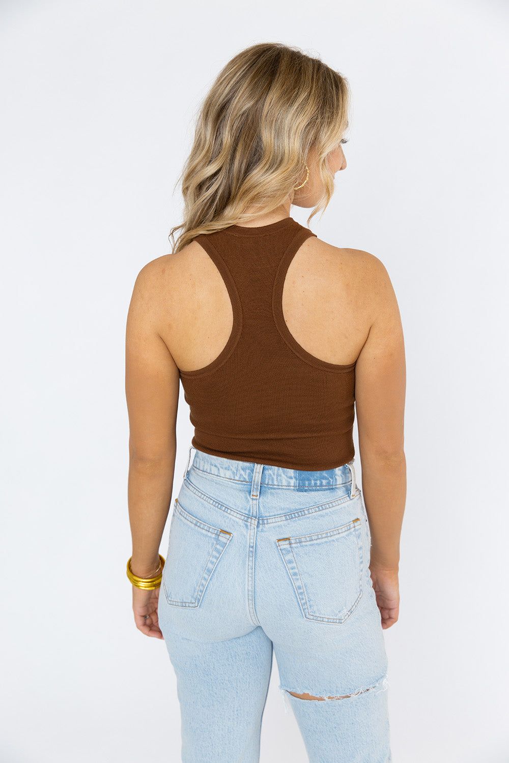 BuddyLove Jada Halter Bodysuit - Chocolate sold by Buddy Love product image thumbnail 4