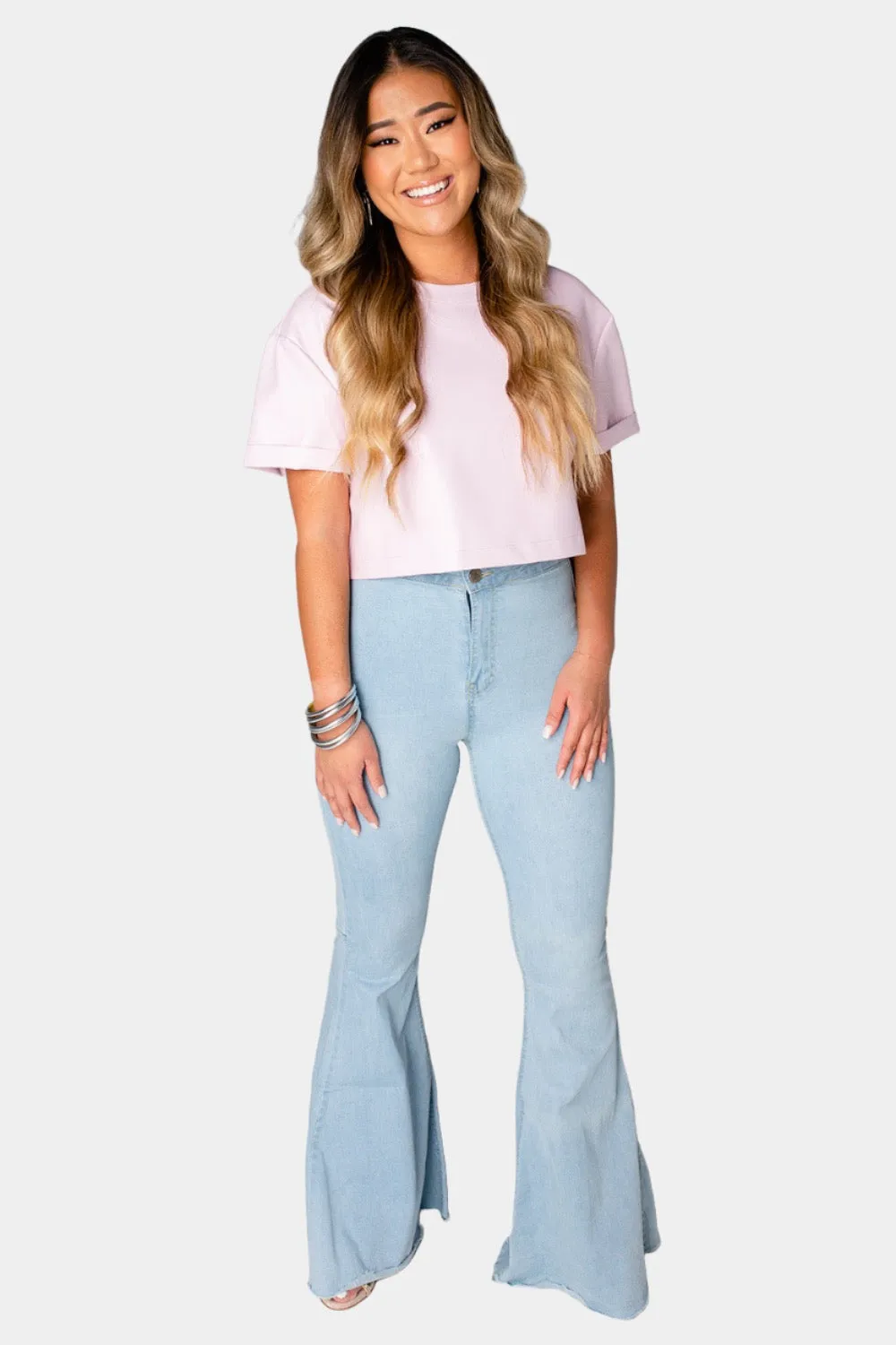 Taylor Cropped Vegan Leather Top - Lavender sold by Buddy Love product image thumbnail 3