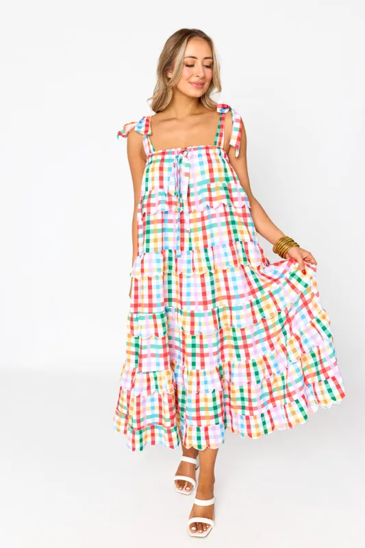 Landon Tie-Shoulder Maxi Dress - Daybreak sold by Buddy Love