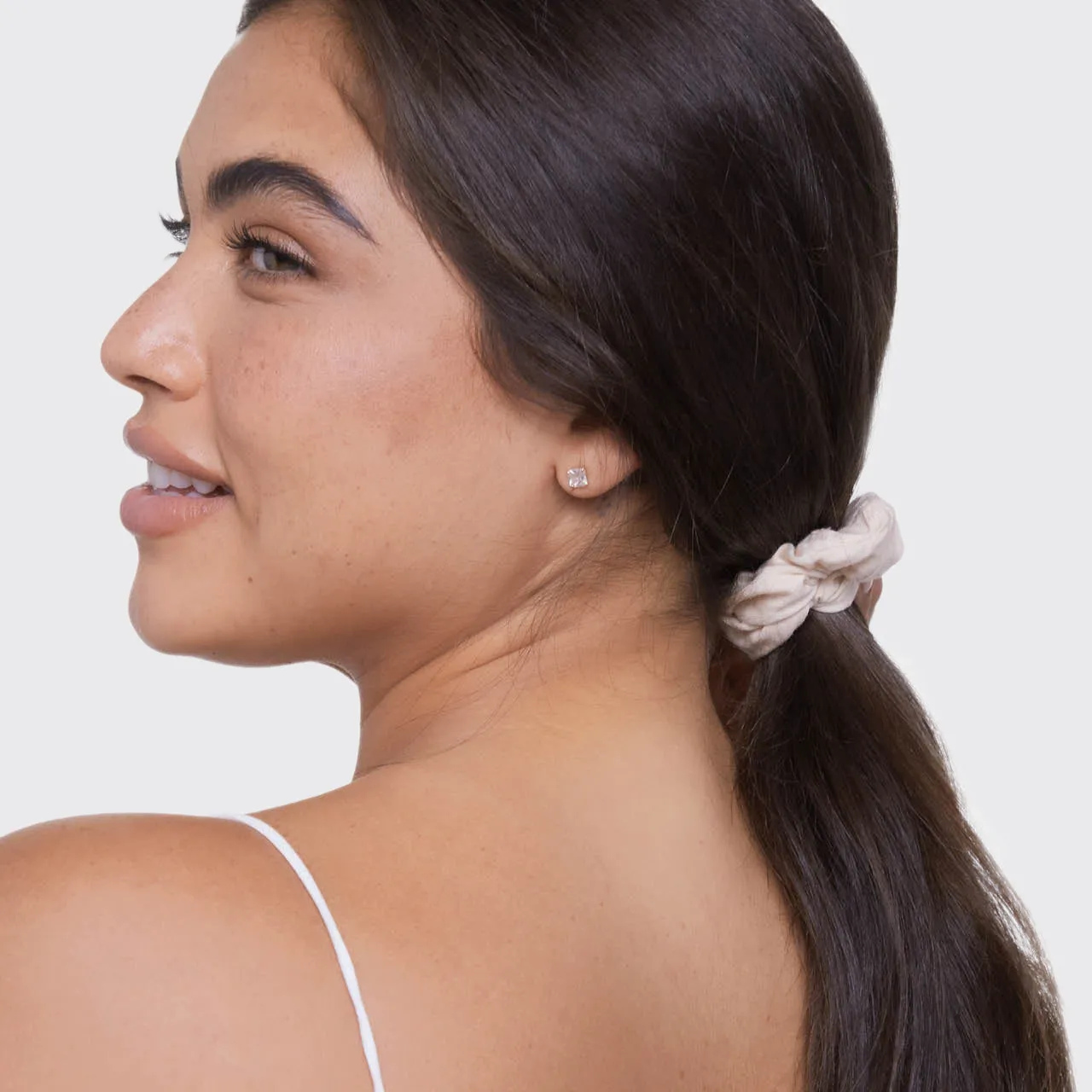 Organic Cotton Knit Scrunchies 5pc - Cream sold by Buddy Love product image thumbnail 5