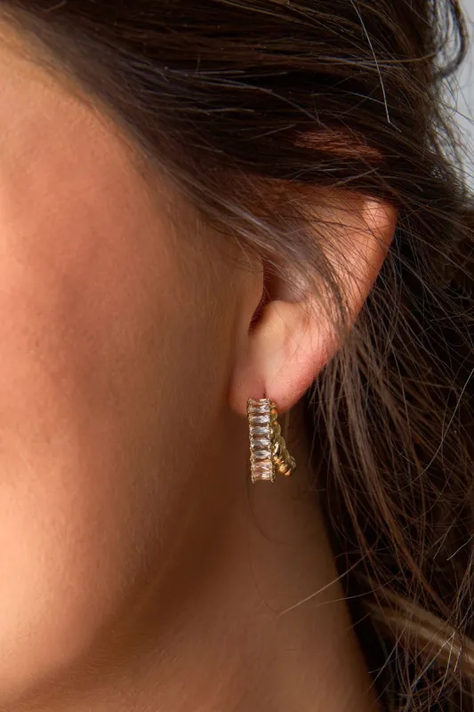 Zuri Hoop Earrings - Gold sold by Buddy Love