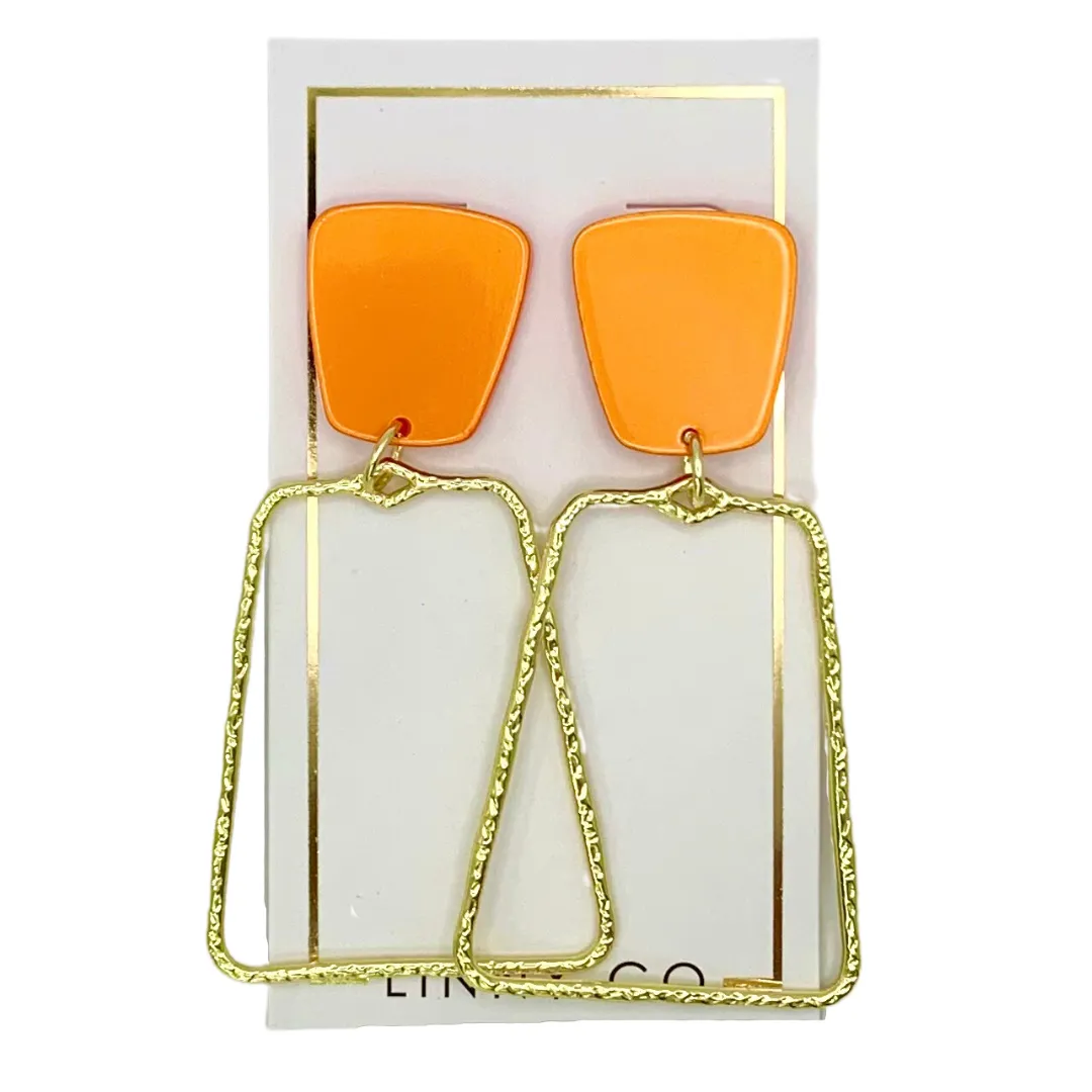 Kaelyn Earrings - Metallic Orange sold by Buddy Love product image thumbnail 2