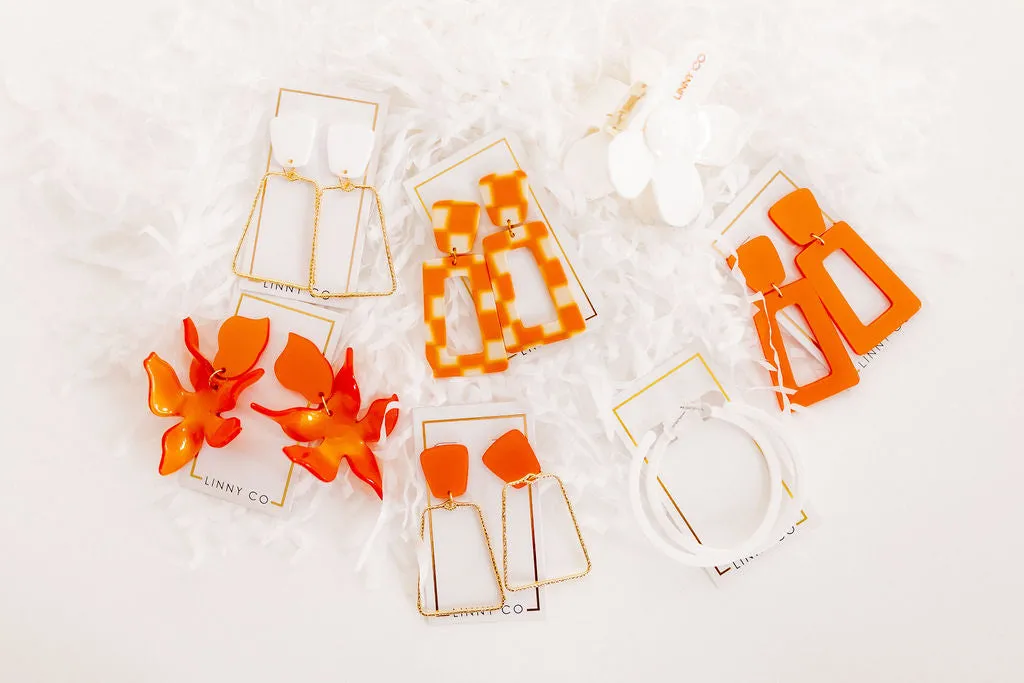 Kaelyn Earrings - Metallic Orange sold by Buddy Love product image thumbnail 3